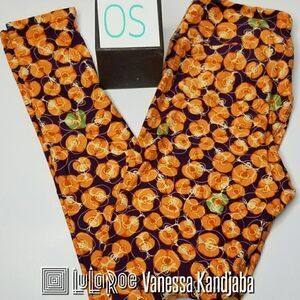 LuLaRoe OS Leggings Apples Teacher NEW